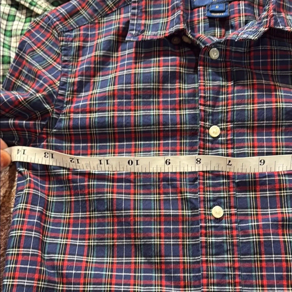 Polo Ralph Lauren boys plaid long sleeve button down cotton size 6 so cute
